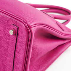 Hermes Birkin 30 Rose Pourpre A stamp