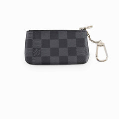 Louis Vuitton Pochette Clés Key Pouch Damier Graphite