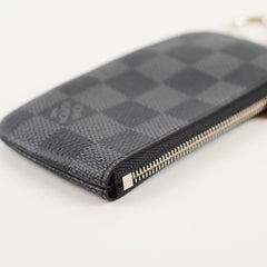 Louis Vuitton Pochette Clés Key Pouch Damier Graphite