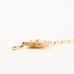 Van Cleef & Arpels Vintage Alhambra Yellow Gold Guilloche 5 Motifs Bracelet