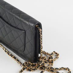 Chanel WOC Wallet On Chain Caviar Black