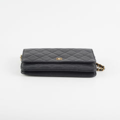 Chanel WOC Wallet On Chain Caviar Black