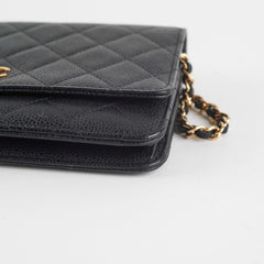 Chanel WOC Wallet On Chain Caviar Black