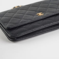 Chanel WOC Wallet On Chain Caviar Black