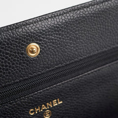 Chanel WOC Wallet On Chain Caviar Black
