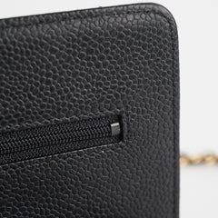 Chanel WOC Wallet On Chain Caviar Black