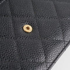 Chanel WOC Wallet On Chain Caviar Black