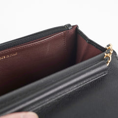 Chanel WOC Wallet On Chain Caviar Black