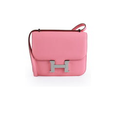 Hermes Constance 18 Rose Confetti Epsom Y Stamp (2020)