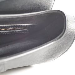 Dior Saddle Bag With Strap Calfskin Black Medium