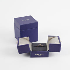 Chaumet Liens Ring with Diamonds 18k Rose Gold 53