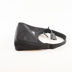 Prada Prada Mini Re-Edition 2000 Re-Nylon Shoulder Bag Black