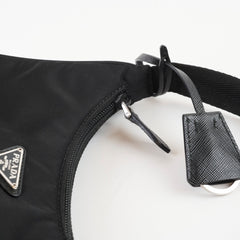 Prada Prada Mini Re-Edition 2000 Re-Nylon Shoulder Bag Black