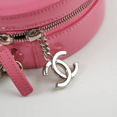 Chanel Patent Round As Earth Crossbody Bag Pink