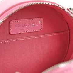 Chanel Patent Round As Earth Crossbody Bag Pink