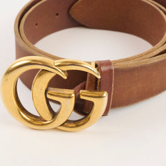 Gucci Vintage GG Marmont Belt Brown 90cm