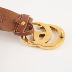 Gucci Vintage GG Marmont Belt Brown 90cm