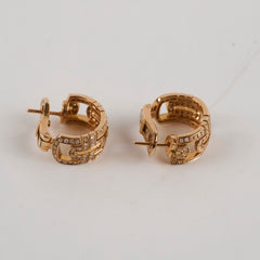 Bulgari Parentesi 18k Diamonds Earrings Rose Gold
