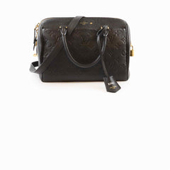 Louis Vuitton Speedy 25 Bandouliere Monogram Empreinte Black