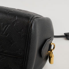 Louis Vuitton Speedy 25 Bandouliere Monogram Empreinte Black
