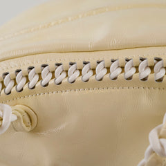 Chanel Luxe Ligne Bowler Bag Patent Ivory