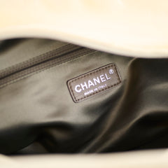 Chanel Luxe Ligne Bowler Bag Patent Ivory