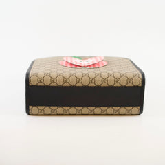 Gucci GG Supreme Apple Gingham Tote Brown/Black