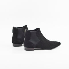 Prada Boots Suede Almond Toe Zip New