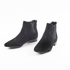 Prada Boots Suede Almond Toe Zip New