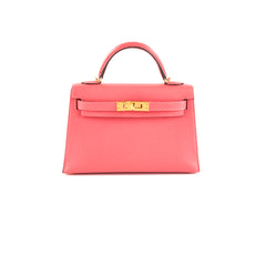 Hermes Mini Kelly Rose Lipstick Chevre Y Stamp (2020)