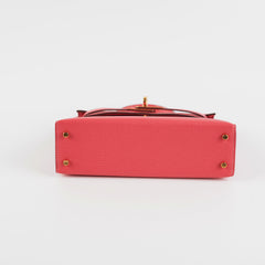 Hermes Mini Kelly Rose Lipstick Chevre Y Stamp (2020)