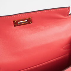 Hermes Mini Kelly Rose Lipstick Chevre Y Stamp (2020)