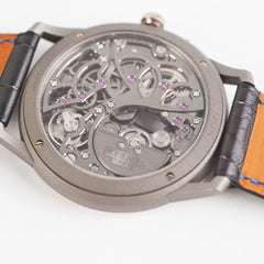 Hermes Slim D'Hermes Watch Squelette Lune 39.5MM Black