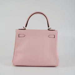 Hermes Kelly 25 Retourne Swift Rose Sakura D Stamp (2019)