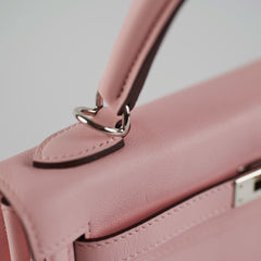 Hermes Kelly 25 Retourne Swift Rose Sakura D Stamp (2019)