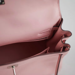 Hermes Kelly 25 Retourne Swift Rose Sakura D Stamp (2019)