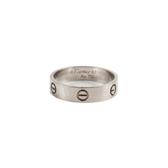 Cartier Love Ring White Gold Size 67