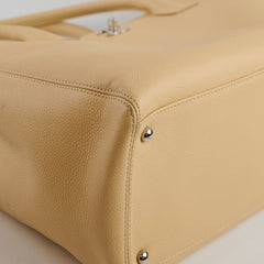Chanel Caviar Executive Cerf Tote Beige