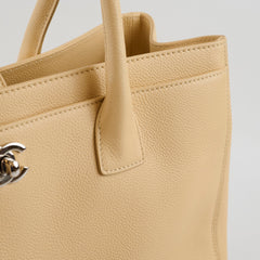 Chanel Caviar Executive Cerf Tote Beige