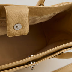 Chanel Caviar Executive Cerf Tote Beige