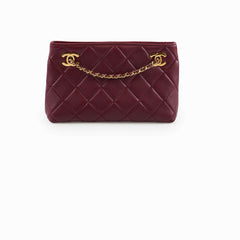Chanel Mini Shopping Bag Dark Burgundy