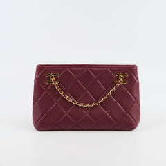Chanel Mini Shopping Bag Dark Burgundy