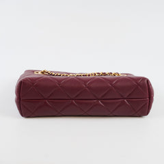 Chanel Mini Shopping Bag Dark Burgundy