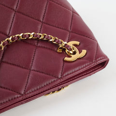 Chanel Mini Shopping Bag Dark Burgundy