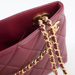 Chanel Mini Shopping Bag Dark Burgundy
