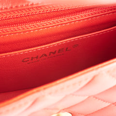 Chanel Mini Rectangular Coral