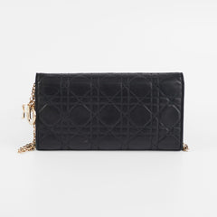 Christian Dior Cluitch Wallet On Chain WOC Black