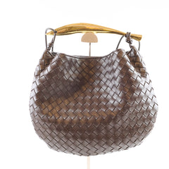 Bottega Veneta Medium Intrecciato Sardine Bag Dark Brown
