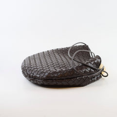 Bottega Veneta Medium Intrecciato Sardine Bag Dark Brown