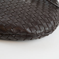 Bottega Veneta Medium Intrecciato Sardine Bag Dark Brown
